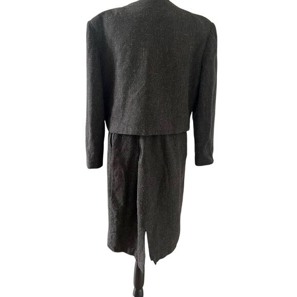 Norton McNaughton Women’s Vintage Wool Blend 2 Piece Set Olive Green Size 16 - Picture 2 of 14